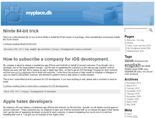 Tablet Screenshot of myplace.dk